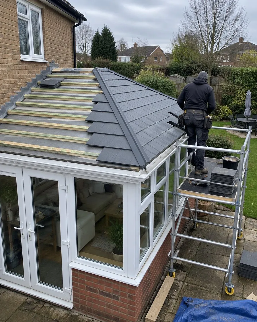 Conservatory roof replacement in Helston