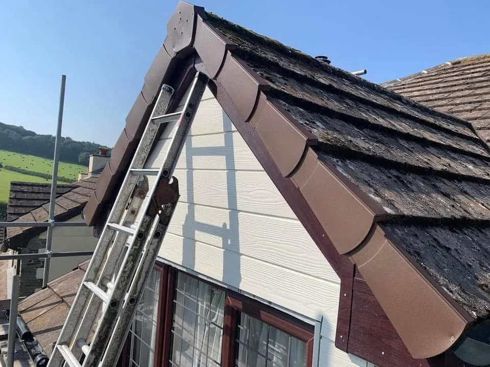 New fascias, bargeboards and guttering in Helston